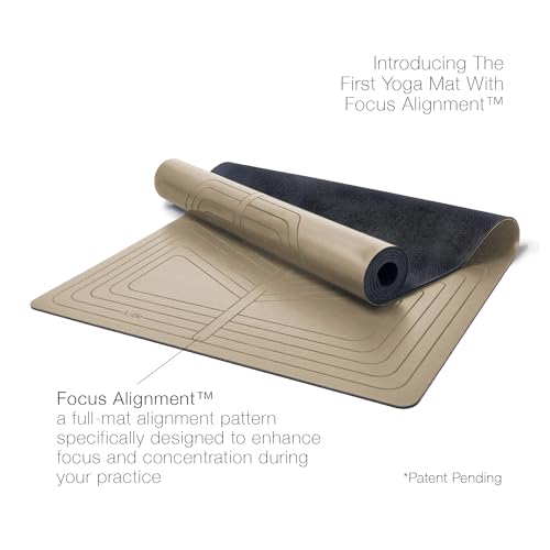 agoy PRO+ WARRIOR - Premium Non-Slip Yoga Mat – Eco-Conscious Design - PU Mat With Wet/Dry Grip+ - Focus Alignment - Laze...