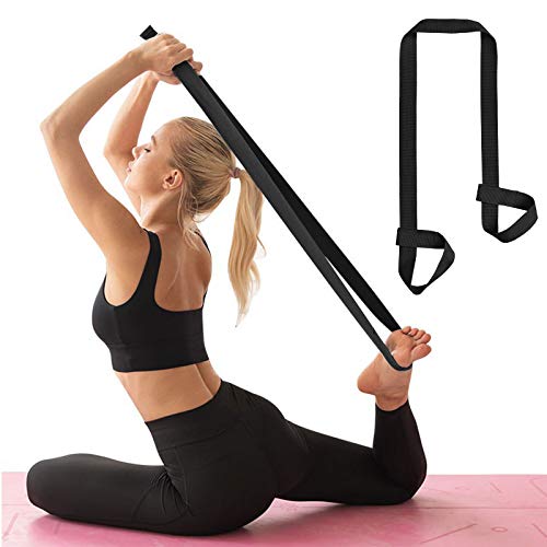 ZOOEASS Yoga Mat Strap, Adjustable Durable Yoga Mat Carrier & Stretching Strap, Multiple Color Choices