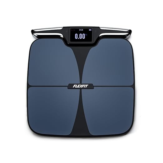 FlexFit Scale for Body Weight and Fat Percentage, 8 Electrodes High Precision Digital Scale Accurate Measurement of 56 Bod...