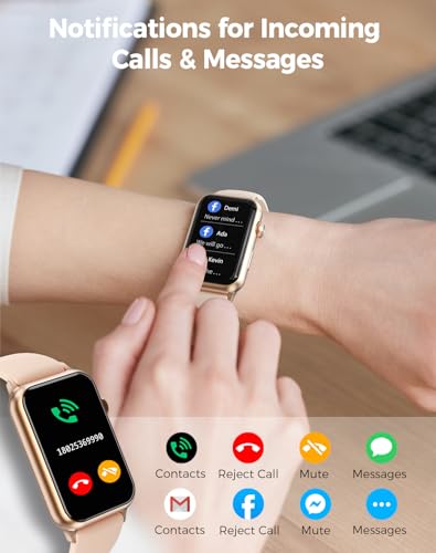Health Fitness Tracker Smart Watch with 24/7 Heart Rate Blood Oxygen Blood Pressure Monitor Sleep Tracker 128 Exercise Mod...