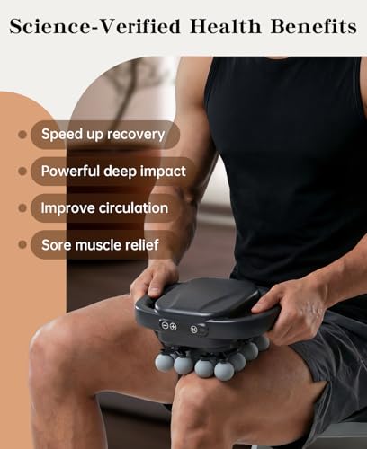 Jogfit 16 Head Massage Gun Set, Deep Tissue Muscle Massager with 3 Modes & 30 Intensities,Quiet Multi Head Massage Gun for...