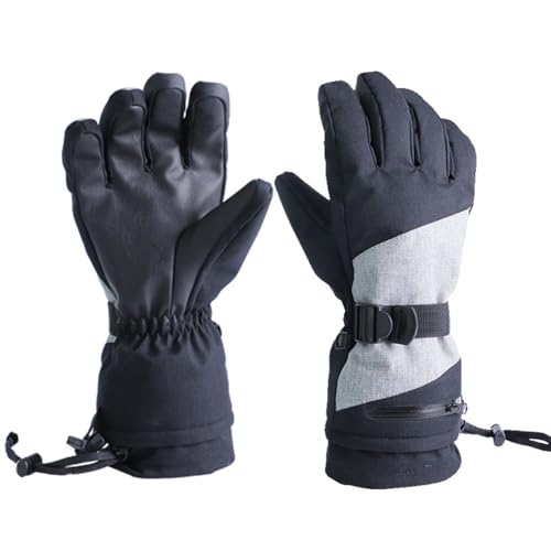 MGGMOKAY Unisex Waterproof Touchscreen Ski Gloves Warm Winter Snow Glove with Pocket for Men Women