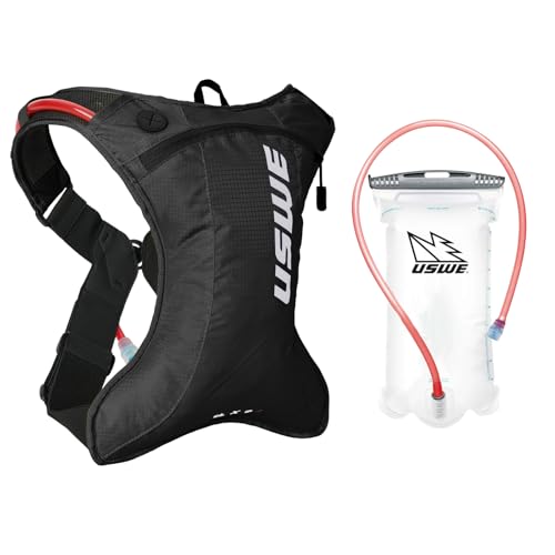 USWE Outlander Moto Hydration Pack, Running, Hiking Hydration Backpack with Water Bladder, Hydropack for Men and Women, Ba...