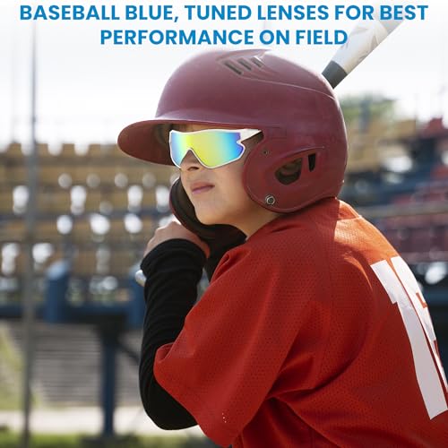 Kids Sports Sunglasses Youth Baseball UV400 Sport Frame Shades Boys Girls