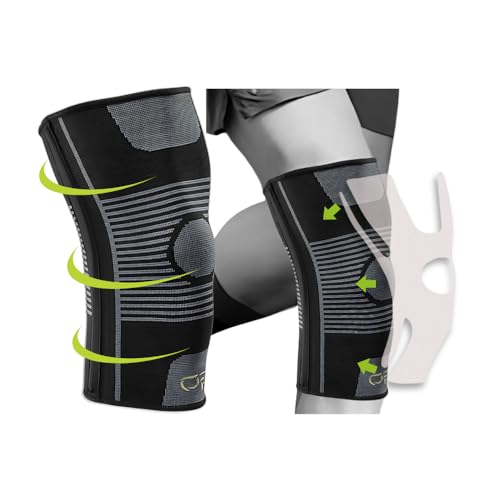 GO SLEEVES Kinesiology Knee Compression Sleeves - Professional Knee Braces for Men and Women for Joint Pain Relief, Swelli...