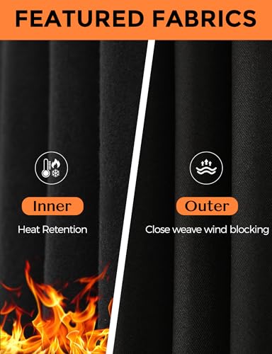 YOGINGO Womens Thermal Fleece Lined Underwear Set Long Johns Base Layer Warm Long Sleeve Shirt & Leggings for Cold Weather