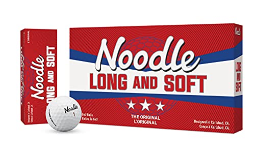 TaylorMade Noodle Long & Soft Golf Balls, Ultra-Soft 34 Compression Core, Great Feel and Increased Spin, Patented Dimple D...
