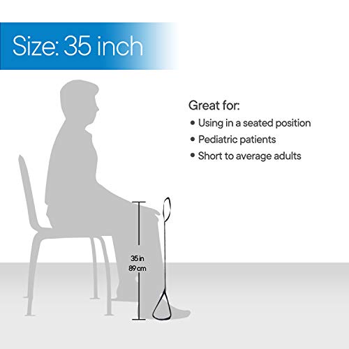 RMS Premium 35” Leg Lifter with Hand Strap & Foot Loop – Long-Term Orthopedic Daily Living Aid for Chronic Hip, Knee & Mob...