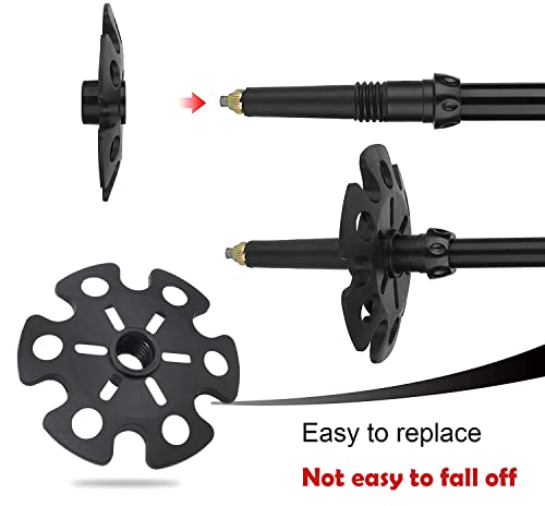 MEETOOT Universal Walking Stick Accessories Trekking Pole Kit Mountaineering Stick Stability Accessories 8-Shaped Clamp an...