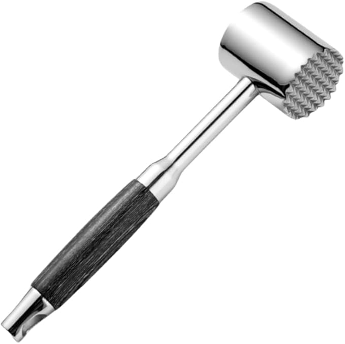 Professional Heavy Duty Meat Tenderizer Tool - 304 Stainless Steel Kitchen Mallet with Double-Sided Tenderizer & Ergonomic Handle - Easy Clean Meat Hammer for Home Kitchen, Restaurant, BBQ Essentials