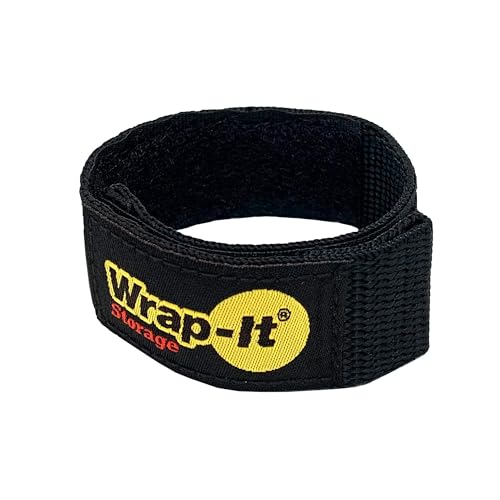 Quick-Straps by Wrap-It Storage – 9” (12-Pack) Black - Hook and Loop Straps for Hose and Cord Storage and Organization