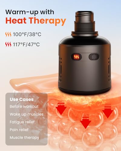 RENPHO Massage Gun Head with Heat and Cool for Model RP-GM171-N1, R-WMG08, Percussion Muscle Massager Attachment, Portable...