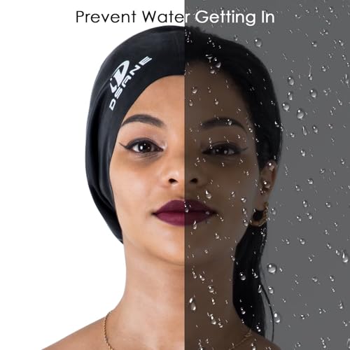 Dsane Extra Large Swimming Cap for Women and Men,Special Design Swim Cap for Very Long Thick Curly Hair&Dreadlocks Weaves ...