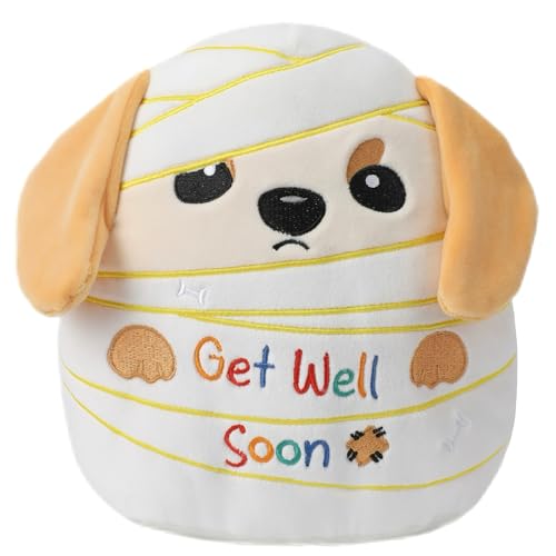 NIUBEHOHO Get Well Soon Dog Plush – Adorable Labrador Stuffed Animal with Bandage Theme, Perfect Get Well Gift for Loved O...