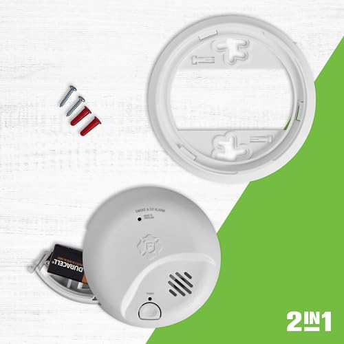 First Alert BRK SMCO100 Battery-Operated Combination Smoke & Carbon Monoxide Alarm, 1-Pack