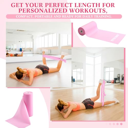 Teyva Daily 3 Pack 8 Yards Resistance Band No Latex Elastic Exercise Bands Roll Physical Therapy Band for Women Men Streng...
