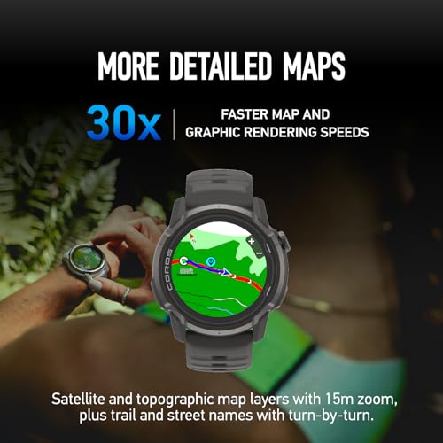 COROS APEX 4 (46mm) GPS Watch, 1.3" MIP Touchscreen, Global maps with Turn-by-Turn Navigation, 41 Days Battery Life, Voice...