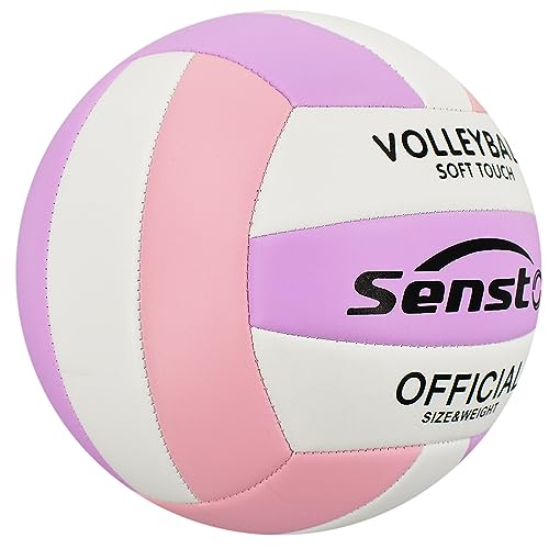 Senston Volleyball Official Size 5 - Waterproof Indoor/Outdoor Soft Volleyball for Kids Youth Adults,Beach Play, Game,Gym,...