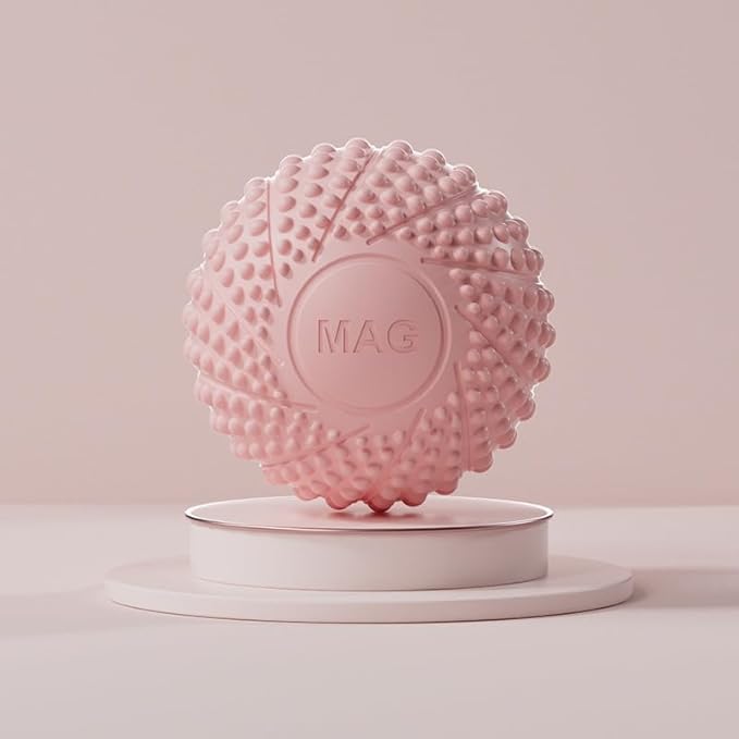 Magnetic Massage Ball - Deep Tissue Muscle Relief & Myofascial Release (Pink)