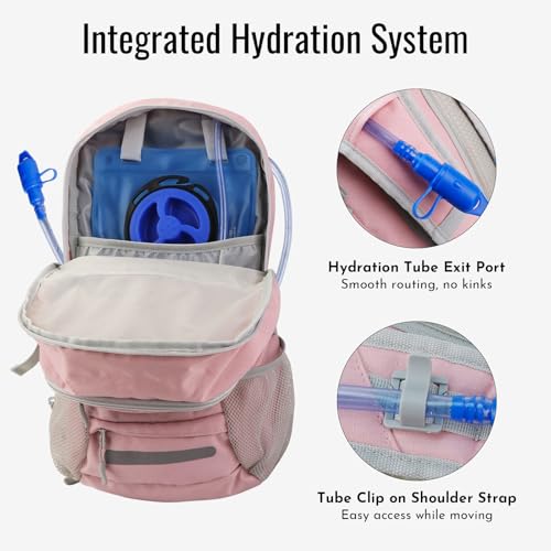 Zavothy 20L Multipurpose Hiking Backpack with 3L Water Bladder – Durable Hydration Backpack with Insulated Bladder Compart...