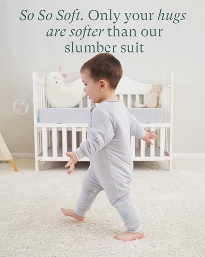 Supersoft Active Toddler Sleepsuit 1.0 TOG Long Sleeve Wearable Blanket with Legs All-Season Go-to for Safe Cozy Sleeper