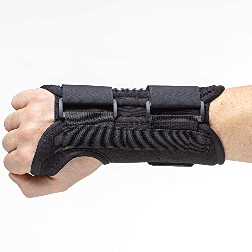 Carpal Tunnel Wrist Brace Support with 2 Straps and Metal Splint Stabilizer - Helps Relieve Tendinitis Arthritis Carpal Tu...