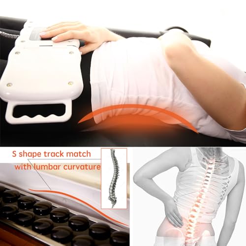 POP RELAX Far Infrared Jade Roller Automatic Thermal Therapy Massage Table Bed for Spinal Care Management Spinal Traction ...