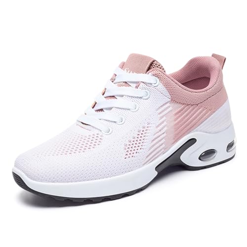 Padgene Womens Sneakers Air Cushion Running Shoes Lightweight Tennis Walking Shoes Mesh Breathable Gym Work Fashion Sneake...