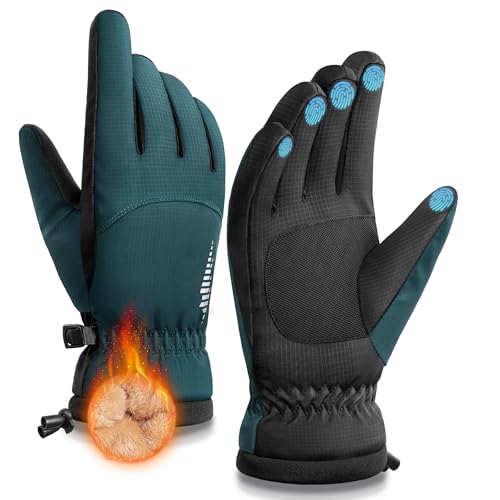 SIMARI Winter Waterproof Warm Gloves Women Men with Touchscreen Fingers, Ski Snow Windproof for Cold Weather Thermal, for ...