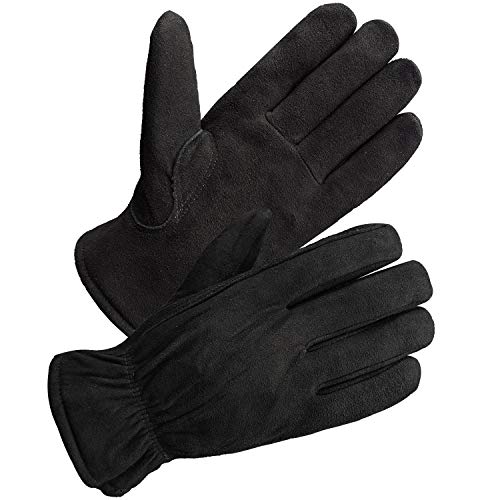 SKYDEER 3M Thinsulate Thermal Winter Work Gloves with Windproof Premium Genuine Deerskin Suede Leather (Unisex SD8671T)