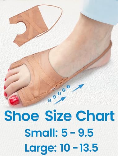 Habioer Bunion Corrector for Women & Men, Breathable Toe Straightener for the Thumb and Little Toe, Comfortable & Adjustab...