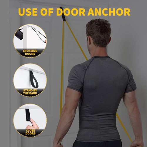 KANGFITER Resistance Bands for Working Out, Pull Up Bands for Men Women, Thick Heavy Resistance Band Set with Door Anchor,...