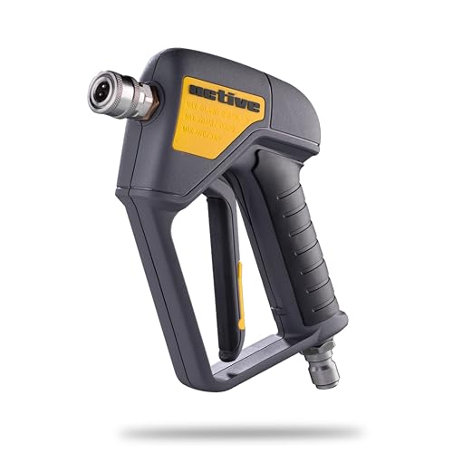 Active Swivel Pressure Washer Gun with an inbuilt 3/8” Inlet Male Swivel Plug for Pressure Washer Hose and 1/4” Female Qui...
