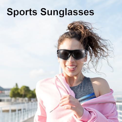 ANLIOTO 4 Pack Sports Sunglasses for Men Women, Youth Baseball Lightweigh UV Protection Sun Glasses for Cycling Running Fi...