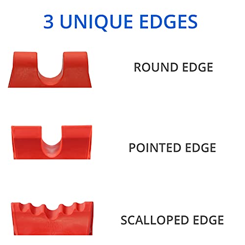 Body Back Davinci Tool (Red) -USA Made- Hard Rubber Neck Tension Relief & Pressure Point Massage Tool - Occipital Release ...
