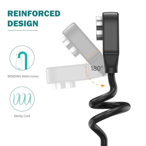 TUSITA Magnetic Charger Cable Compatible with Wahoo TRACKR Heart Rate Monitor - 1M