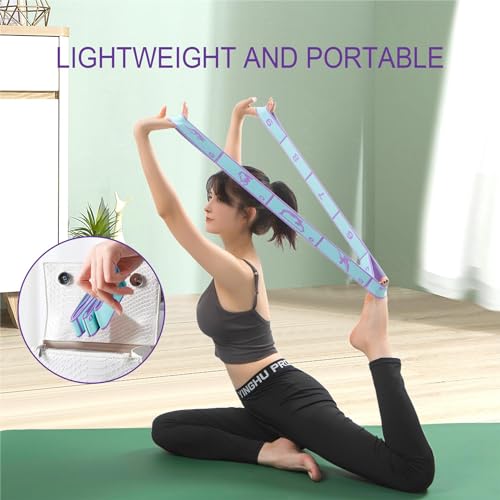 Yoga Straps for Stretching Strap Elastic for Physical Therapy Dance Yoga Pilates Gymnastics Exercise Flexible Pilates Stre...