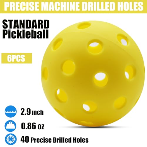 Magicorange Pickleball Balls, 20 Pack USAPA Approved Outdoor Pickleballs, High Elasticity & Durable Pickle Balls