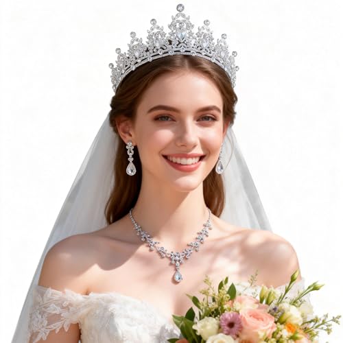 Kamirola - Queen Crown and Tiaras Princess Crown for Women Crystal Headbands for Bridal, Princess for Wedding and Party