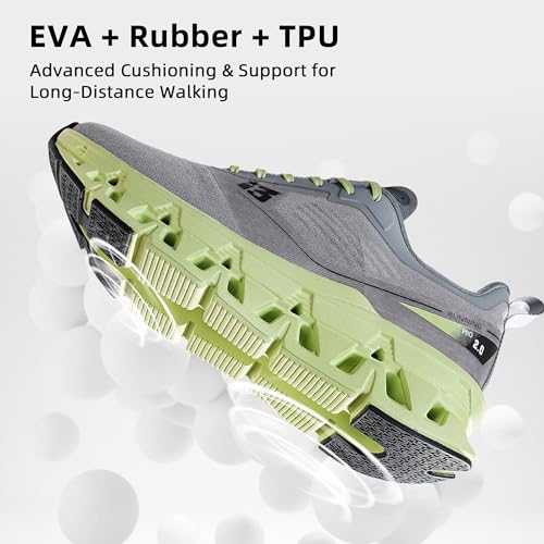 DIPAIYING Men's Breathable Walking Shoes Non Slip Tennis Athletic Sneakers Comfortable Running Gym Workout Jogging Cross T...