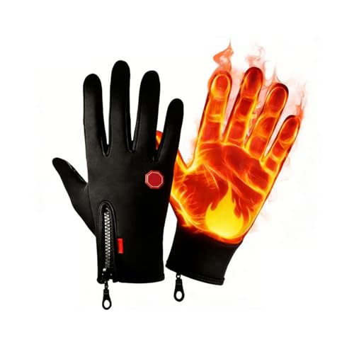 ocpcrn Anti-Slip Waterproof Thermal Winter Gloves for Men and Women,Windproof Cold Weather Touch Screen Winter Sport Outdo...