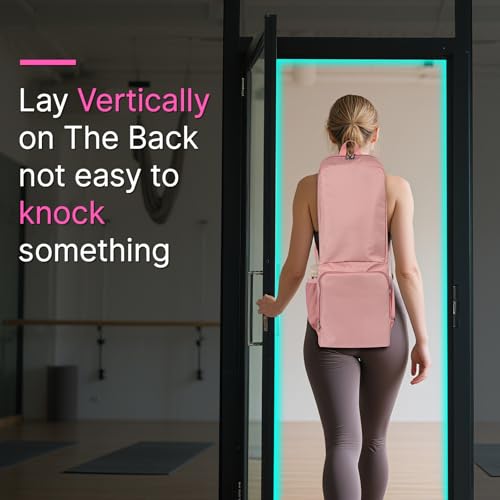 Tangoner Yoga Mat Bag Carrier Zipper Closure Multi Functional Essential Pockets Exercise Yoga Mat Holder Backpack