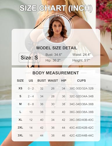 Blooming Jelly Womens Bikini Sets Two Piece Swimsuit 2026 Curvy Cutout String Bathing Suit