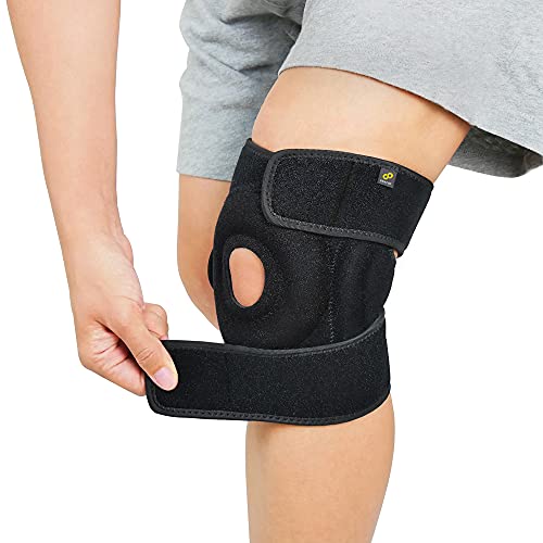 Bracoo Knee Stabilizer Support Brace, Open-Patella Support - Joint Pain Relief for Sprains, Arthritis, MCL, LCL, Sports In...