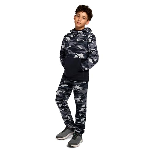 Under Armour boys Pullover Hoodie Sweatshirt, Soft & Comfortable Fleece, Outdoor Collection