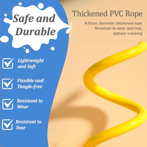 Ponydash Jump Rope, Jump Ropes for Kids, 2 Pack Kids Jump Rope Lightweight &Adjustable &Durable jumping rope for Fitness-S...