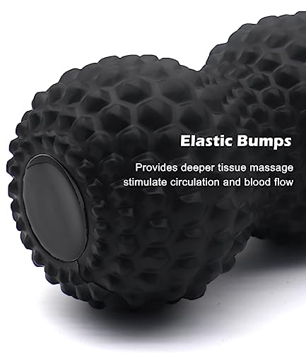 KITWILD Peanut Massage Ball, Double Lacrosse Massage Roller Ball for Deep Tissue Muscle Massage, Physical Therapy, Myofasc...