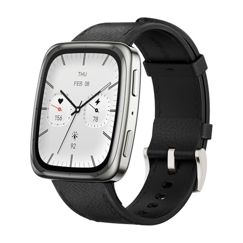 Amazfit Active 2 Premium Smart Watch Fitness Tracker (Square) for Android & iPhone, 10 Day Battery, Water Resistant, GPS M...