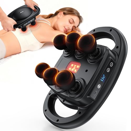 AERLANG Massage Gun Deep Tissue Muscle Massager,Back Massager for Pain Relief,Percussion Multi-Head Massage Gun Tool Handh...
