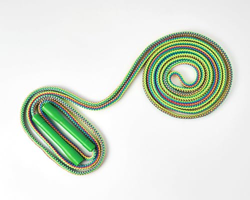 20FT LAON Korean Double Dutch Jump Rope, 20ft (6m) Long, Colorful Rainbow Braided Design Thick Rope with Non-Slip Handles,...